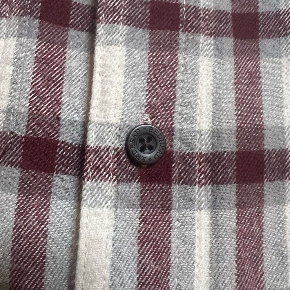 2 RedHead Ranch Men's M Cotton Shirt Plaid Flannel Long Sleeve Button-Up Bundle - Picture 4 of 13